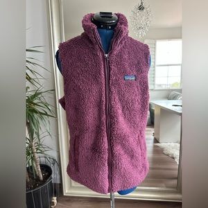 Patagonia Los Gatos Fuzzy Warm Zip Up Vest Size L